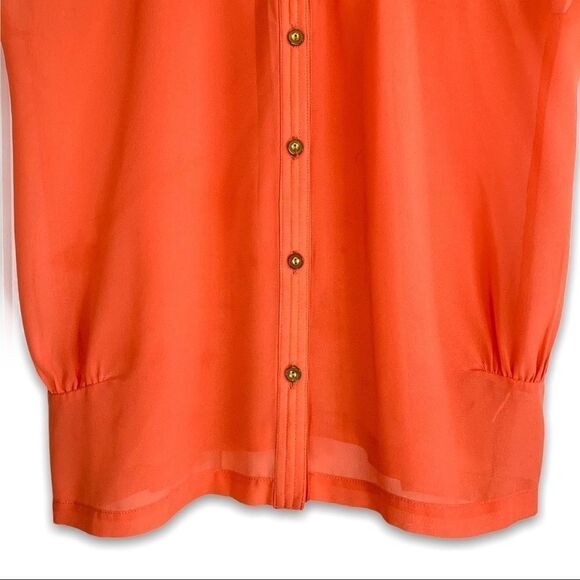 Olive & Oak Split Neck Button Down Short Sleeve - Picture 4 of 8